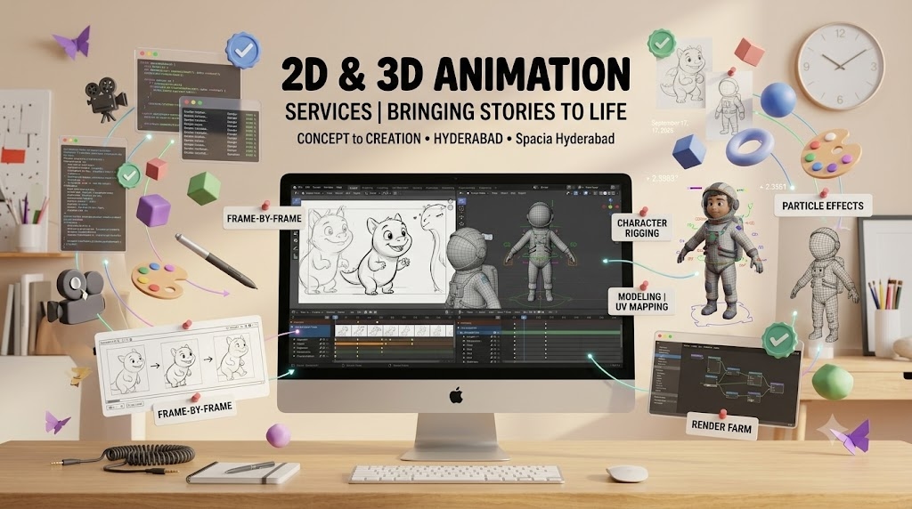 Bespoke 2D/3D Animation & Technical Motion Design | Bhavya Web Tech