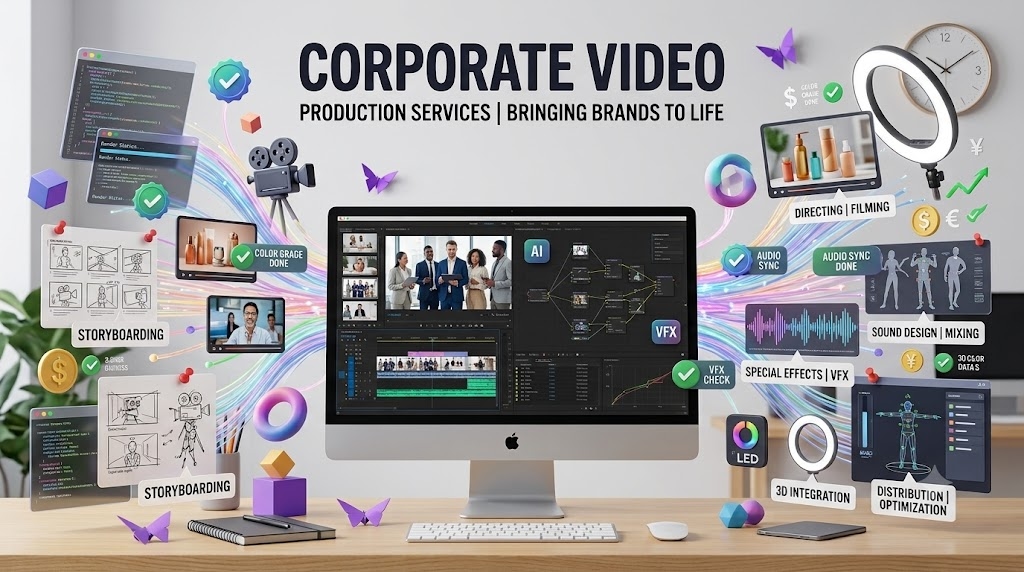 Corporate Video Production & Motion Design Systems - Bhavya Web Tech