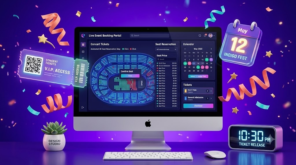 Real-Time Event Booking & Seat Reservation Engine | Bhavya Web Tech